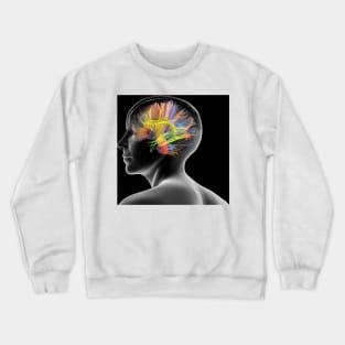 White matter fibres of the human brain (C020/9895) Crewneck Sweatshirt